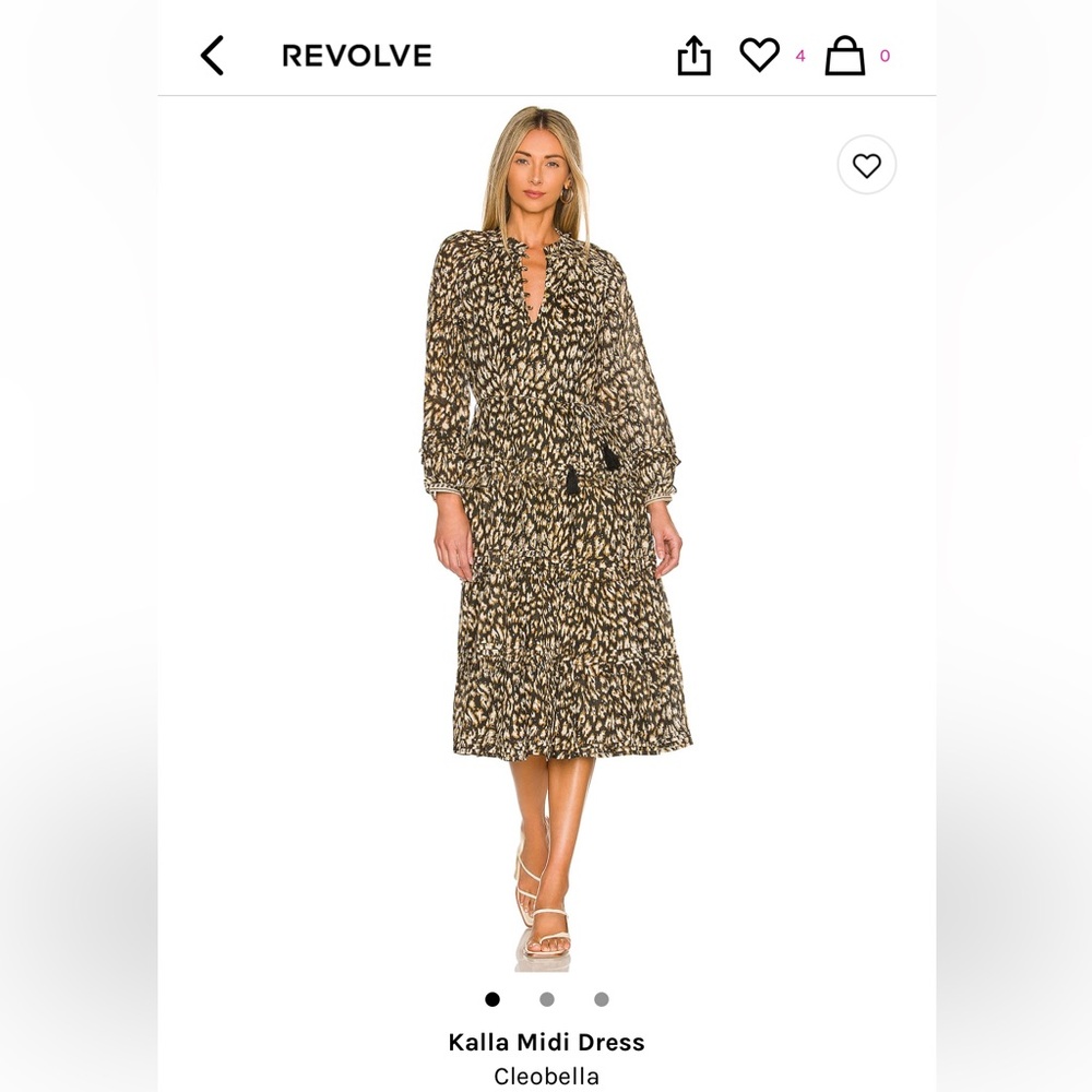 Cleobella -  leopard print Kalla midi dress
